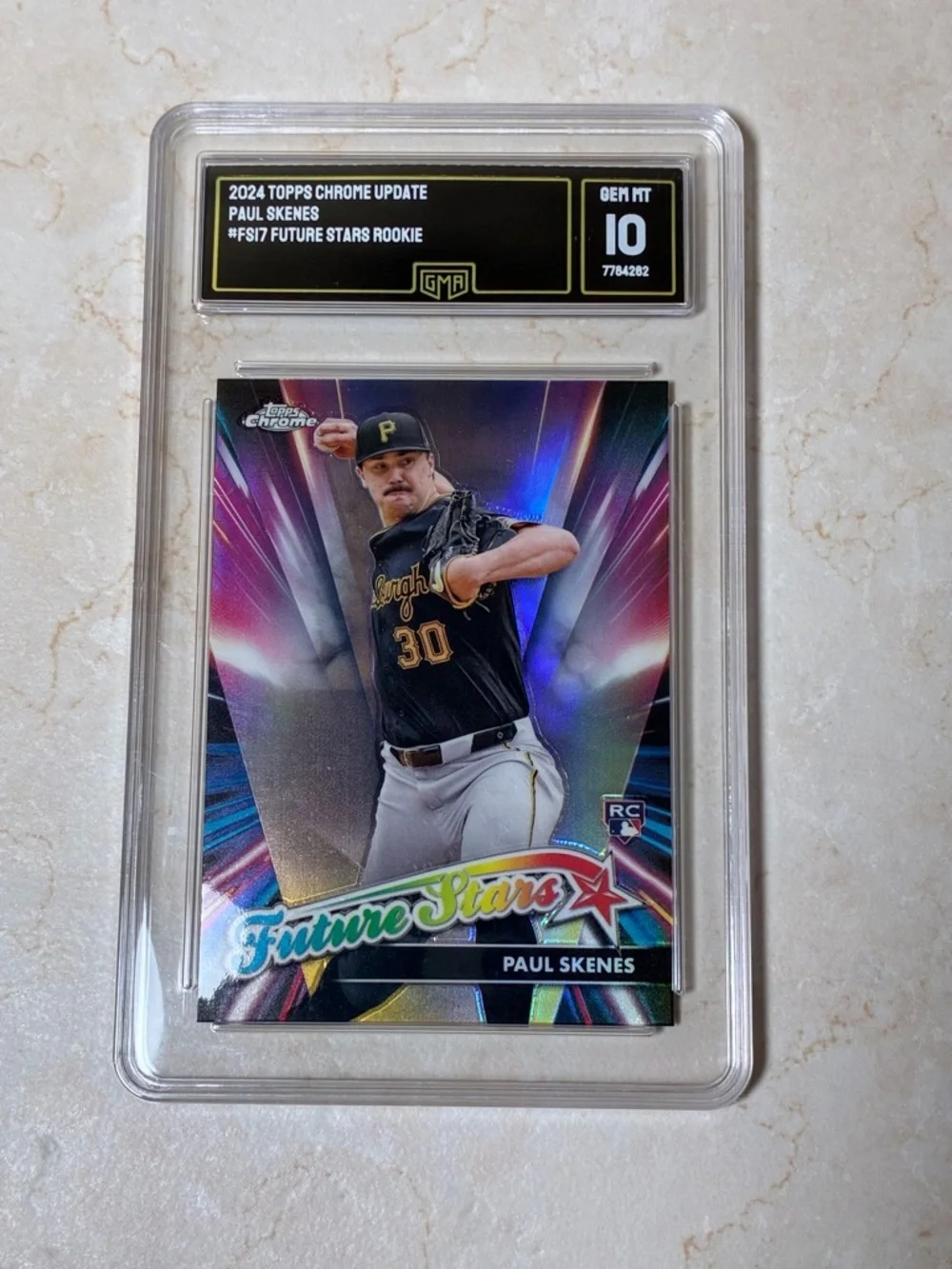 Paul Skenes Topps Chrome 2024 Future Stars Rookie Card (Graded) - Picture 1 of 2